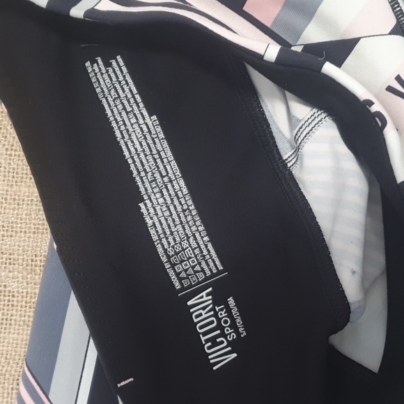 Victoria's Secret Sport Leggings Pink White Black - Picture 6 of 6